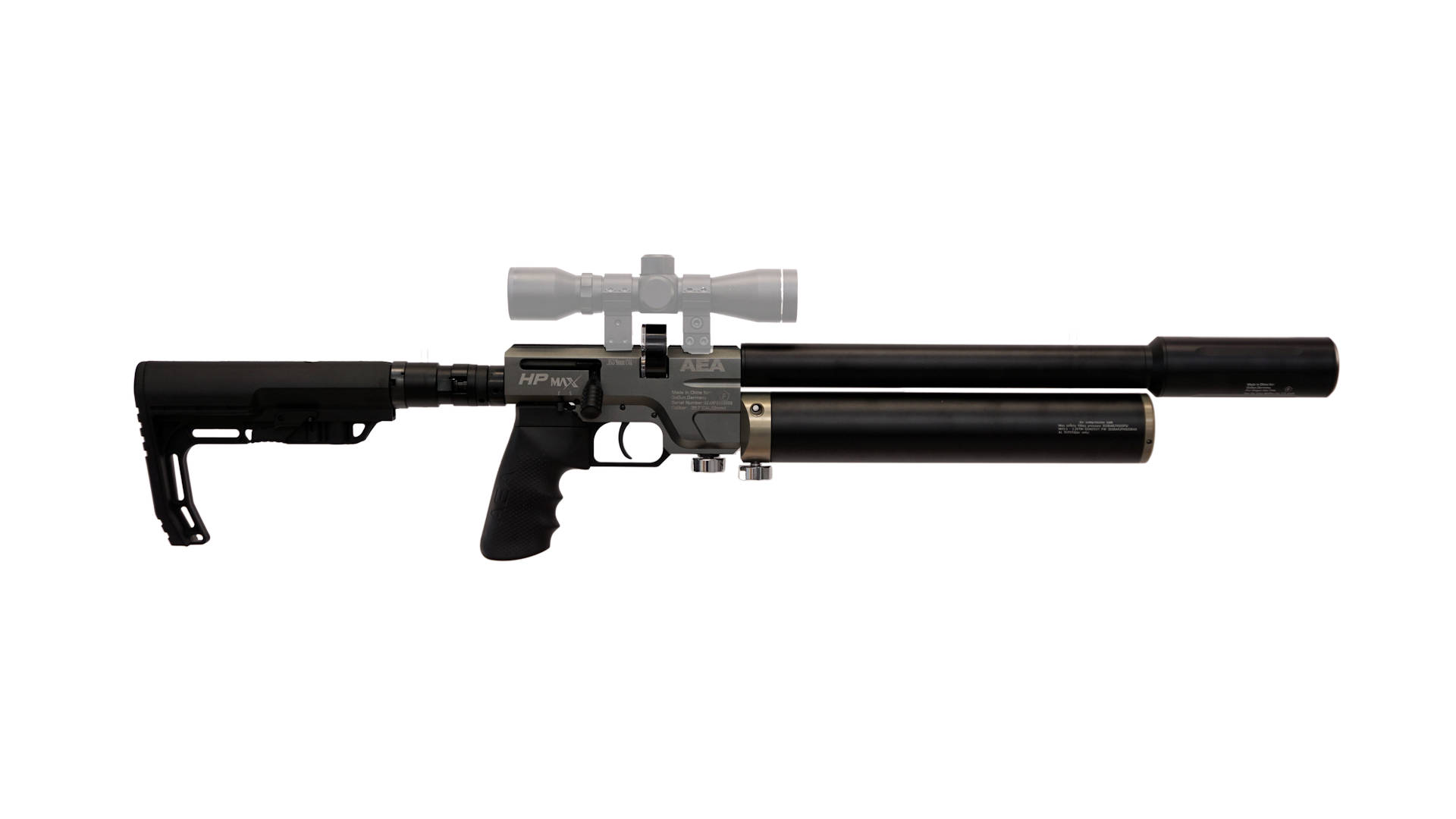 Airgun HPMAX  F-Serie incl. Schalldämpfer